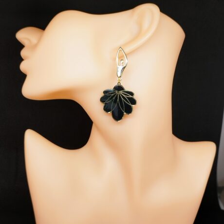 Boucles d'oreilles danseuses jupe noire