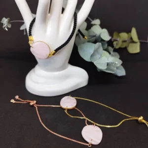 Bracelet imitation quartz rose